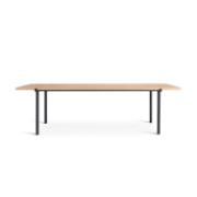 TUBBY TUBE table - 240x90 cm - Black frame/Oregon pine tabletop