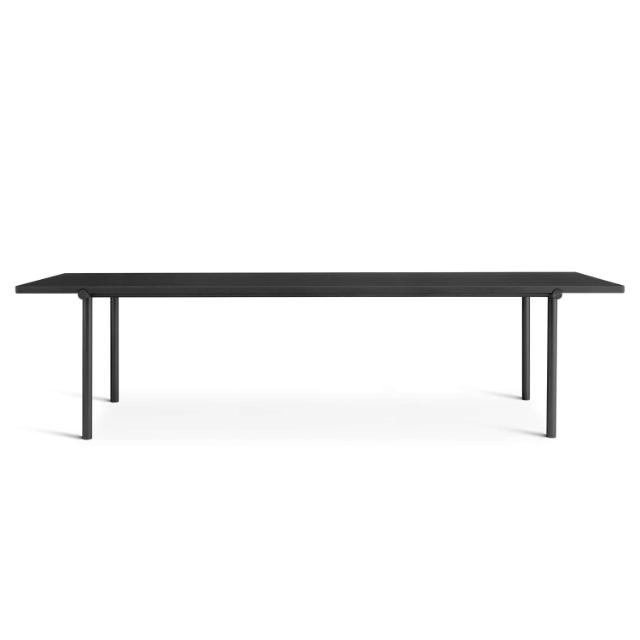 TUBBY TUBE table - 270x90 cm - Black frame/Black tabletop