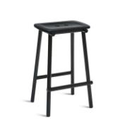 TUBBY TUBE counter stool - Black with Black ash seat