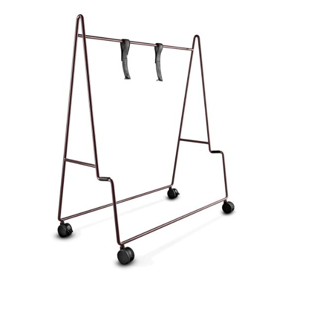 CARRY TV stand on castors  - Fig Purple