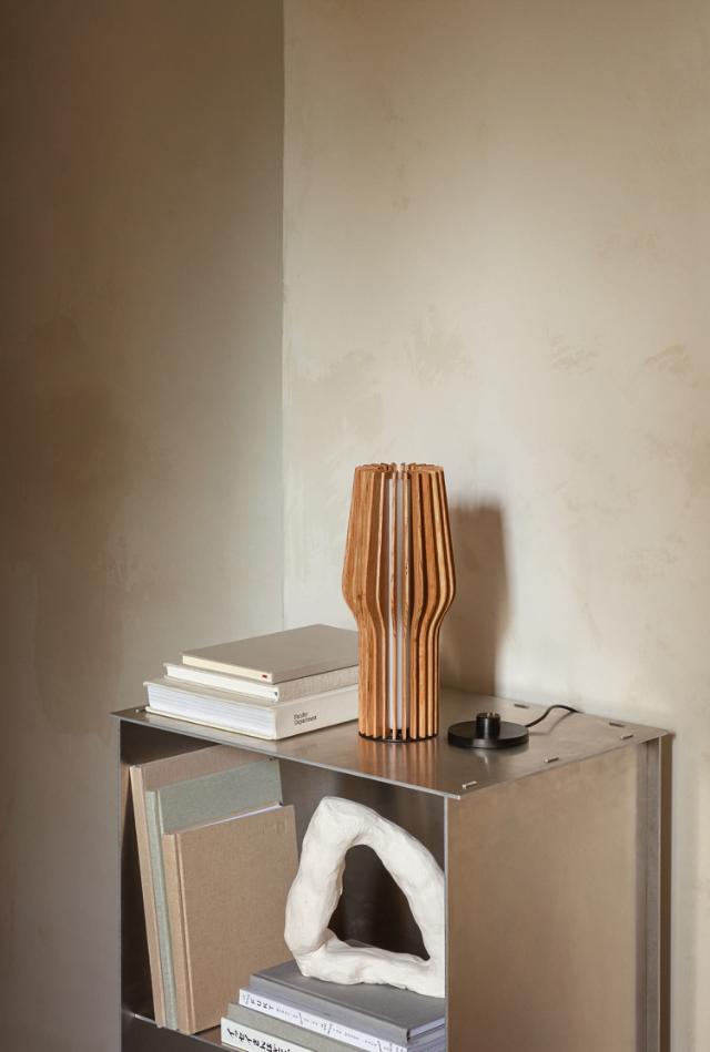 Radiant LED lamp - Rechargeable - Oak