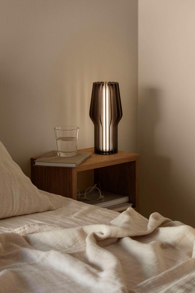 Radiant LED battery lamp - 25 cm - black