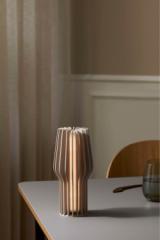 Radiant LED battery lamp - 25 cm - Pearl beige