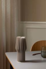 Radiant LED battery lamp - 25 cm - Pearl beige
