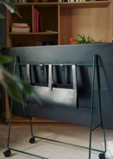 CARRY TV stand on castors - Steel
