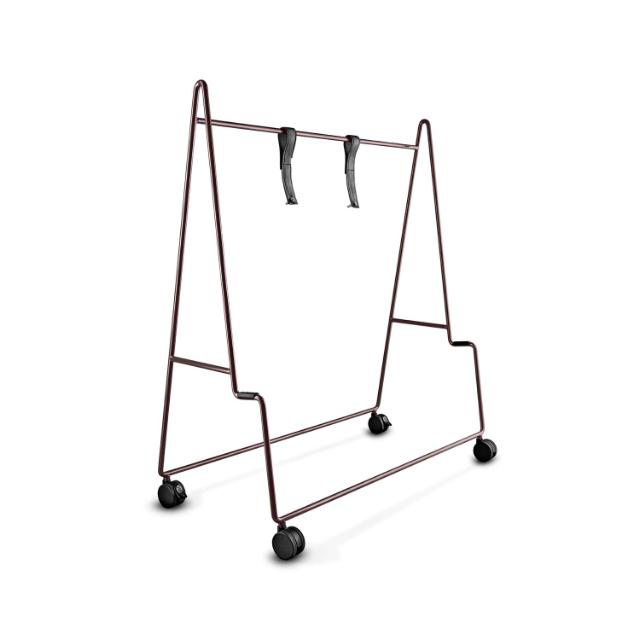 CARRY TV stand on castors  - Fig Purple