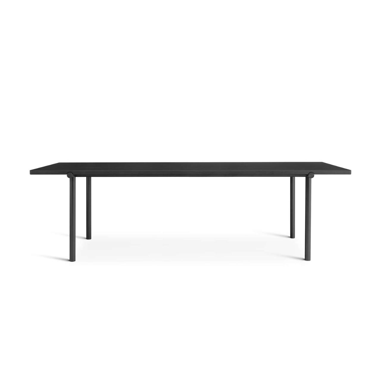 TUBBY TUBE table - 240x90 cm - Black stel/Black bordplade