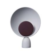 BLOOPER table lamp - Ash Grey with Fig Purple disc