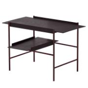 KANSO tray table - Black ash - Fig Purple frame