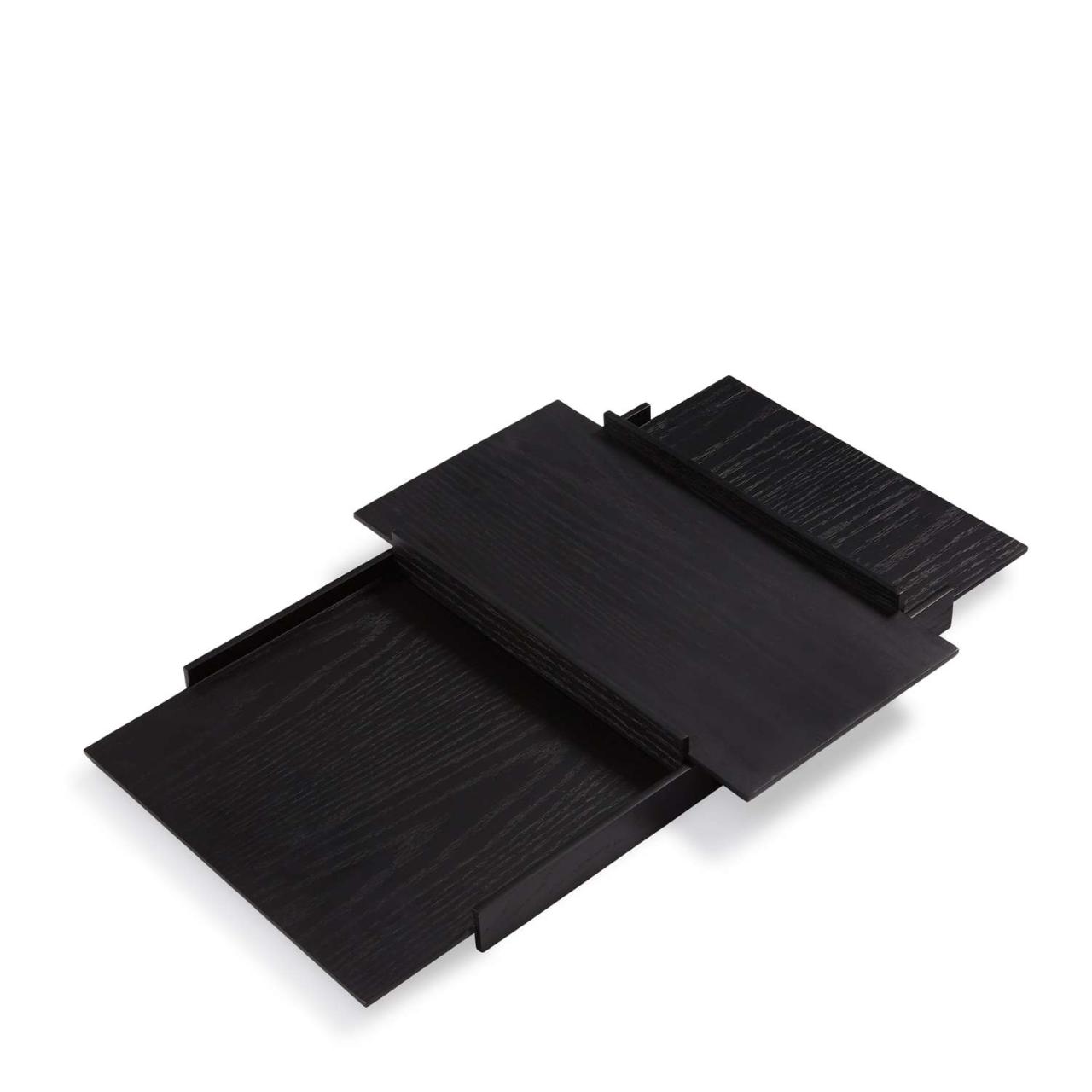 KANSO tray set / stained black ash