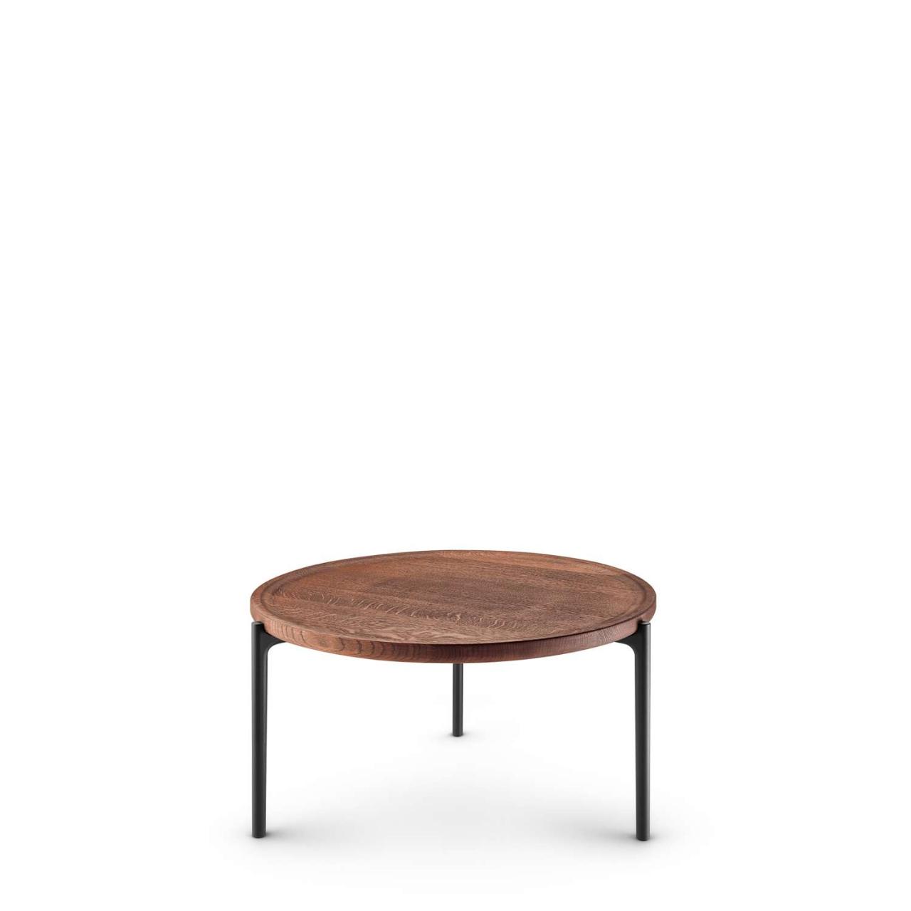 SAVOYE table - Stained oak - ø60x35 cm