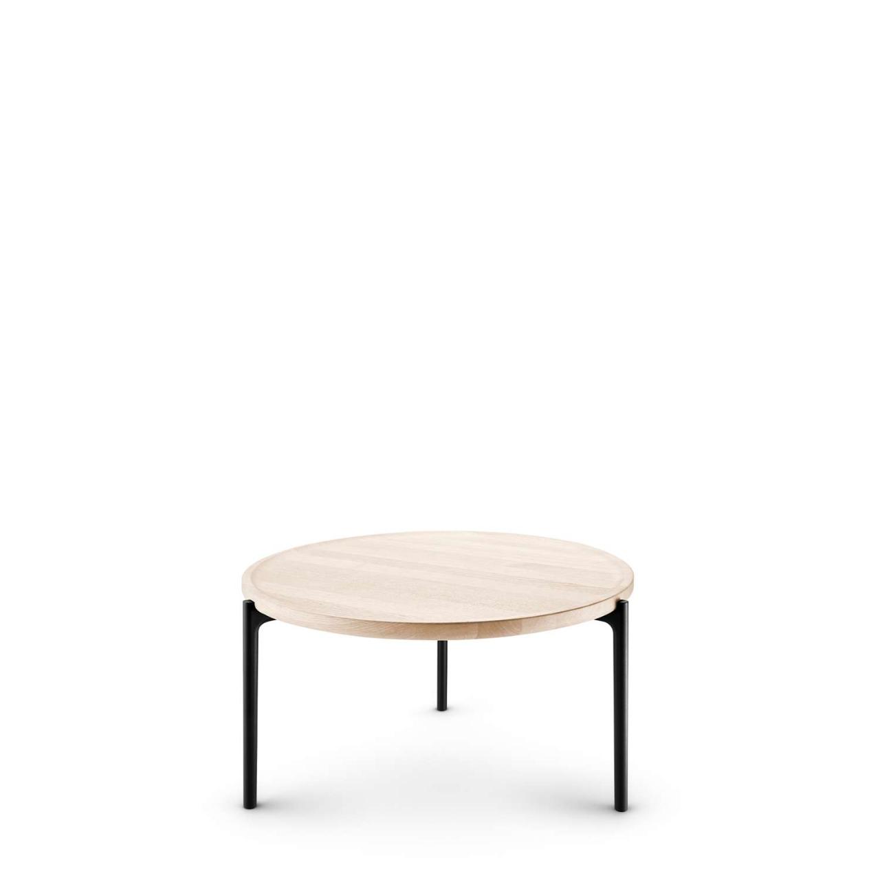 SAVOYE table - White oiled - ø60x35 cm