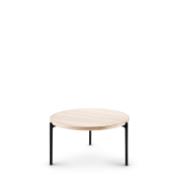 SAVOYE table - White oiled - ø60x35 cm