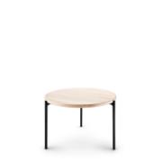 SAVOYE table - White oiled - ø60x42 cm