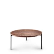 SAVOYE table - Stained oak - ø90x42 cm