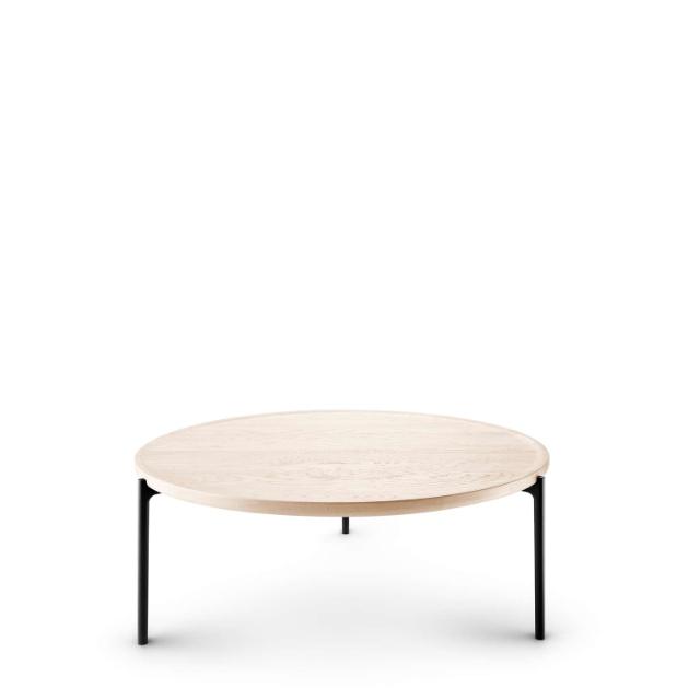 SAVOYE table - White oiled - ø90x35 cm