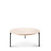SAVOYE table - White oiled - ø90x42 cm