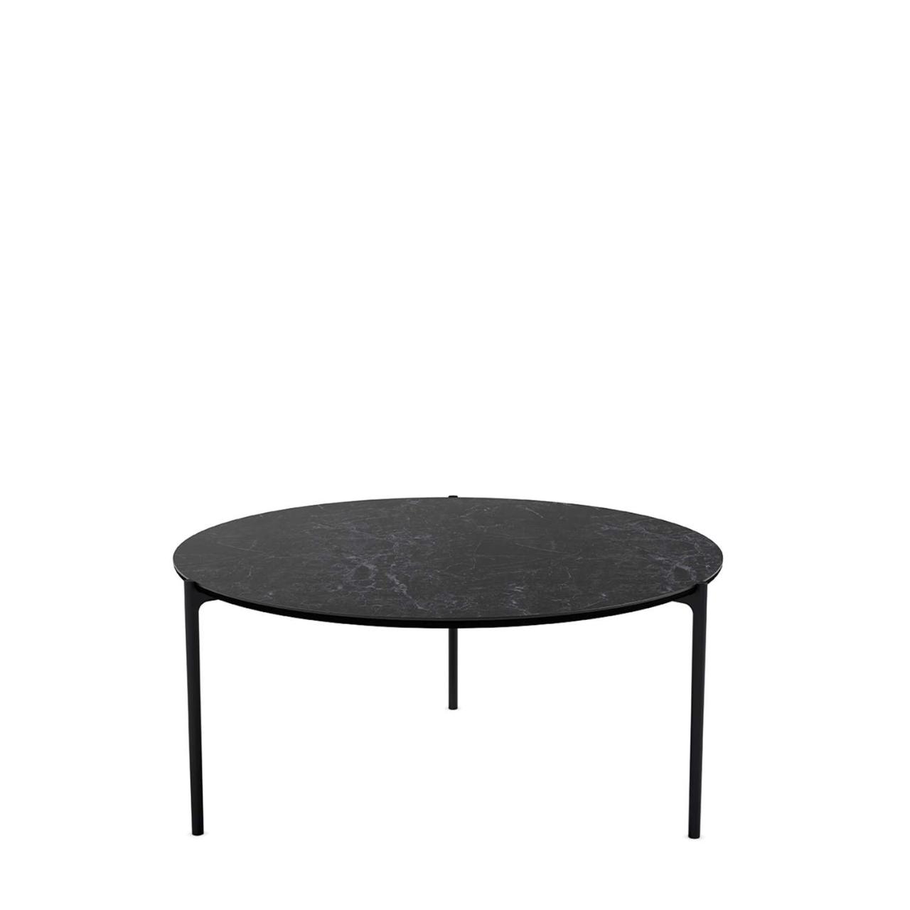 SAVOYE table - Ceramic Black - ø90x42 cm