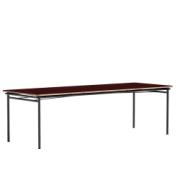 TAFFEL table - burgundy - 90x250/370