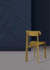 BONDI chair - Turmeric Yellow