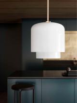 MEGUMI pendant - ø18 cm - Brass / Opal