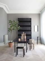 CROFTON stool - SH45 - sortbejdset fyrretræ