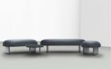 ANZA coffee table - ø65x29 cm - black marquina marble/stained black oak