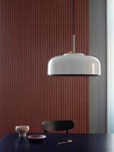 PODGY pendant - Ash Grey med Turmeric Yellow dæmper