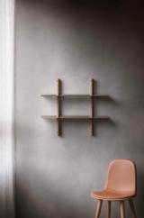 Smile shelves - 80x20 cm - Grey - 2 pcs.