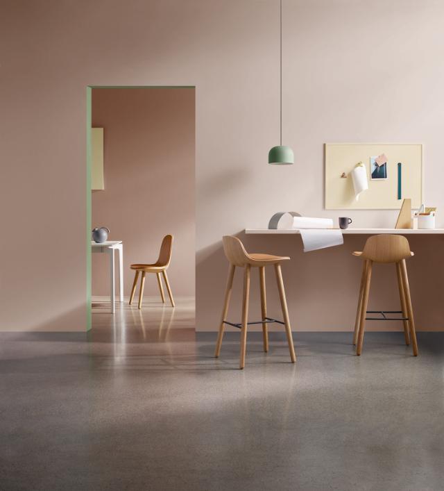 YUUGA dining chair Oak nature, leather Cognac