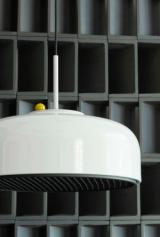 PODGY pendant - Ash Grey med Turmeric Yellow dæmper