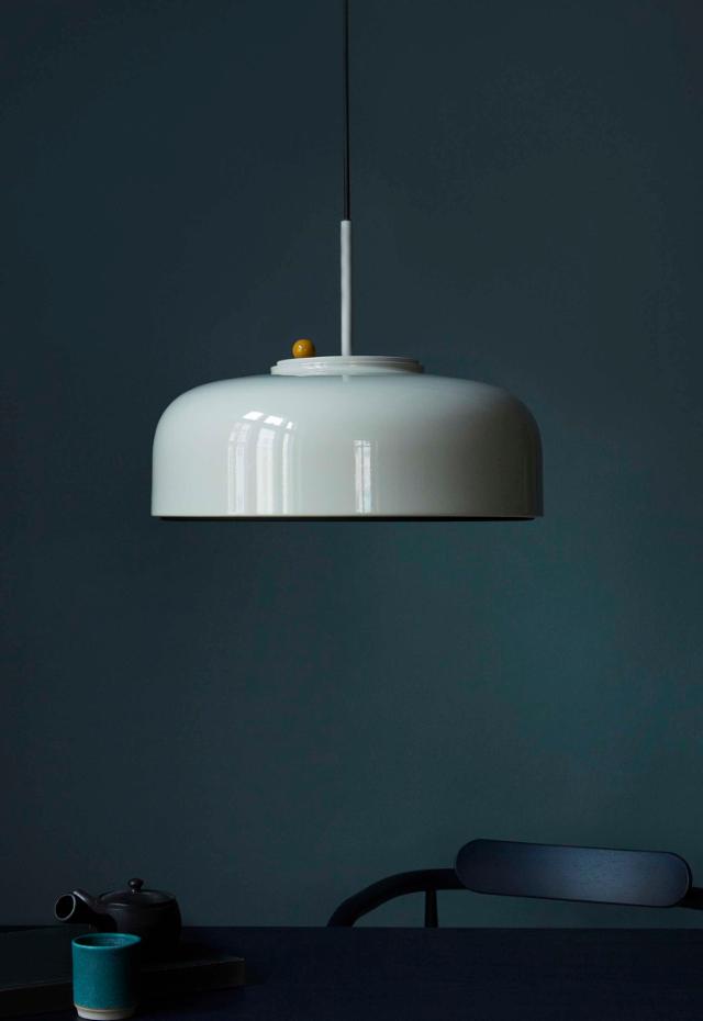 PODGY pendant - Ash Grey with Turmeric Yellow dimmer
