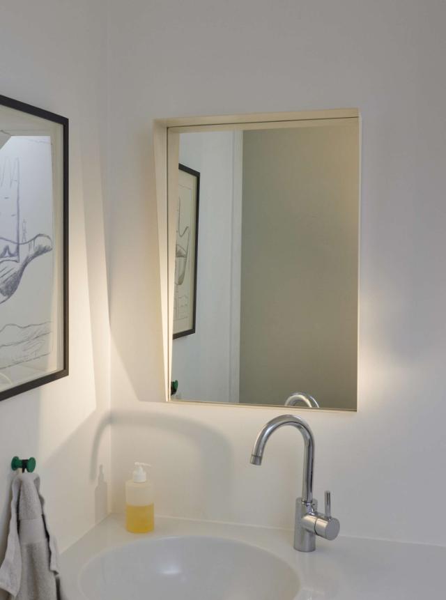 BEAK mirror small - Cream