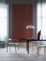 PODGY pendant - Ash Grey med Turmeric Yellow dæmper