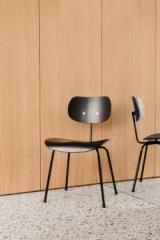 EIERMANN SE68 chair - stained Black/Black frame