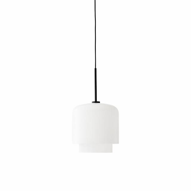 MEGUMI pendant - ø18 cm - Black / Opal glass
