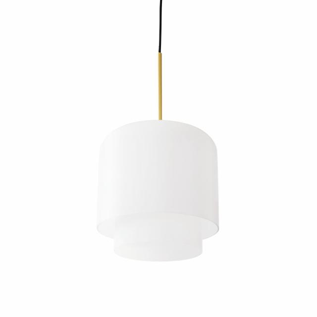 MEGUMI pendant - ø28 cm - Brass / Opal glass