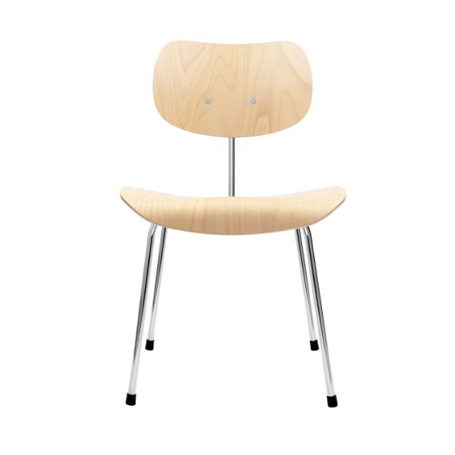 EIERMANN SE68 chair - beech/chrome frame