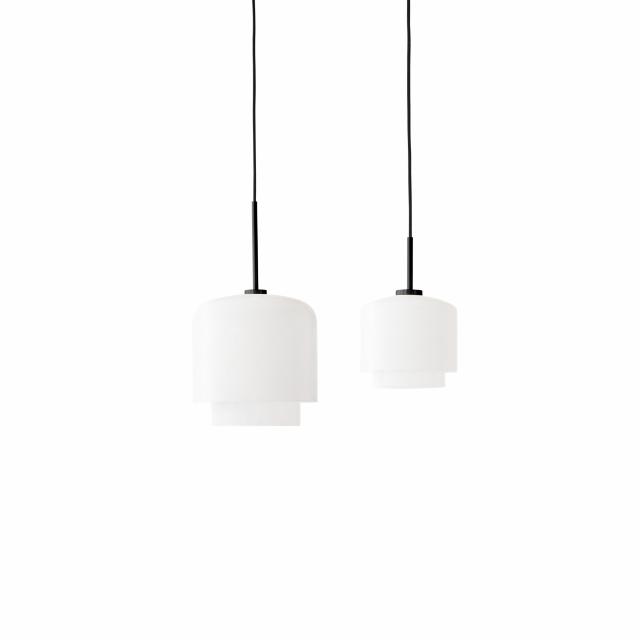 MEGUMI pendant - ø28 cm - Black / Opal