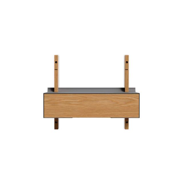 Smile Drawer 50 cm - Oak/Grey